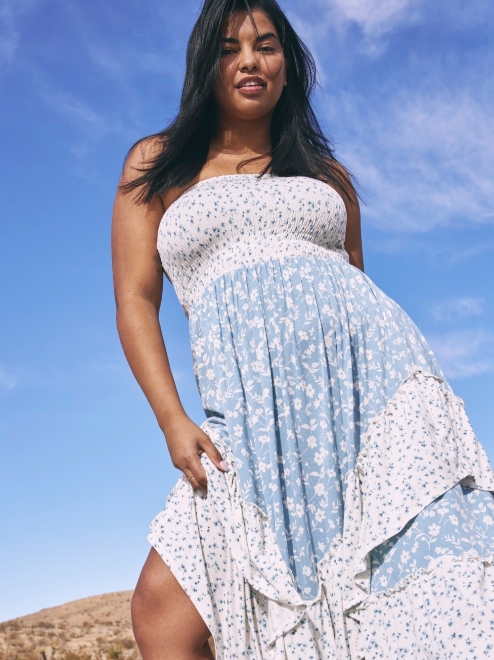 Torrid Midi Smocked Tube Dress - NWT!